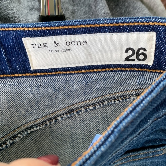 Rag & Bone Denim Hayden in Magnus Indigo Jean Skirt  size 26 - Picture 7 of 8